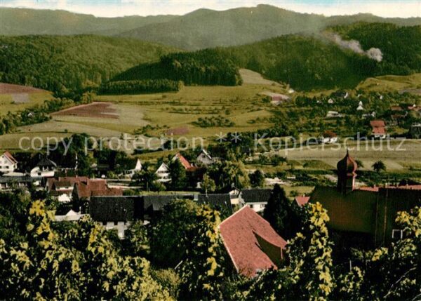 Wittnau Breisgau Ortsansicht mit Kirche Schwarzwald