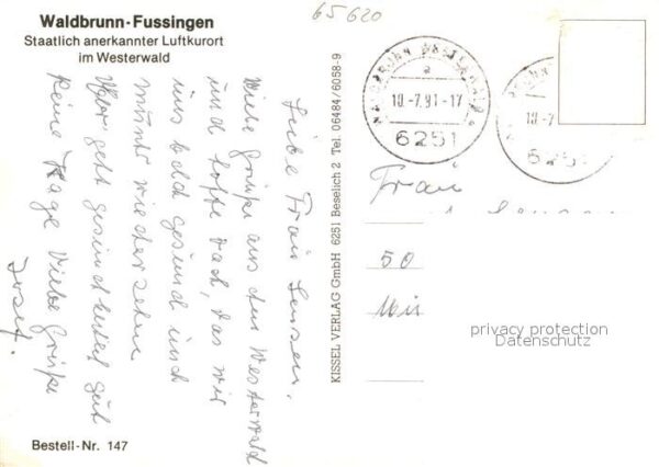 Fussingen Pferdewagen Kirche Ortsansicht Landschaftspanorama – Bild 2