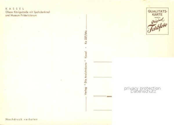 Kassel Obere Koenigsstrasse Spohrdenkmal Museum Fridericianum – Bild 2