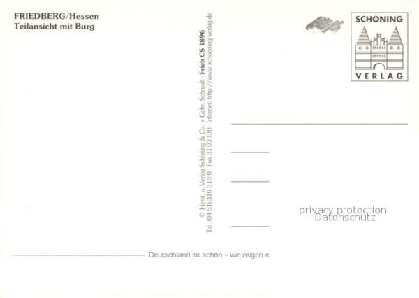 Friedberg Hessen Ansicht mit Burg Fliegeraufnahme – Bild 2