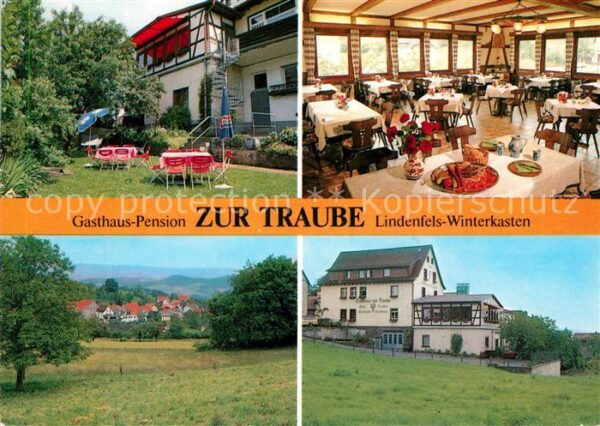 Winterkasten Lindenfels Gasthaus Pension Zur Traube Landschaftspanorama