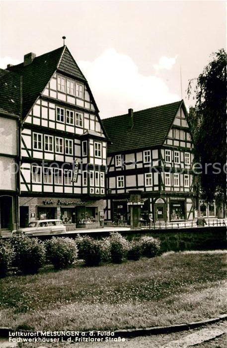 Melsungen Fulda Fachwerkhaeuser Fritzlarer Strasse