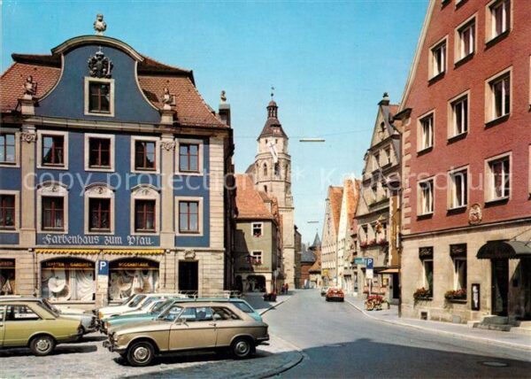 Weissenburg Bayern Rosenstrasse mit Andreaskirche