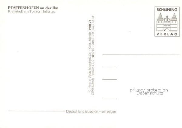 Pfaffenhofen Ilm Tor zur Hallertau Hauptplatz Turm Kirche Maibaum Rathaus Schule – Bild 2