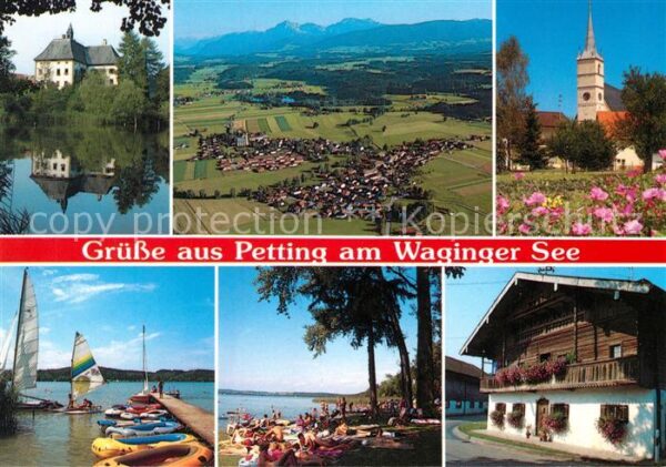Petting Schloss Seehaus Pfarrkirche Strandbad Kuehnhausen Bauernhaus Blick zum H