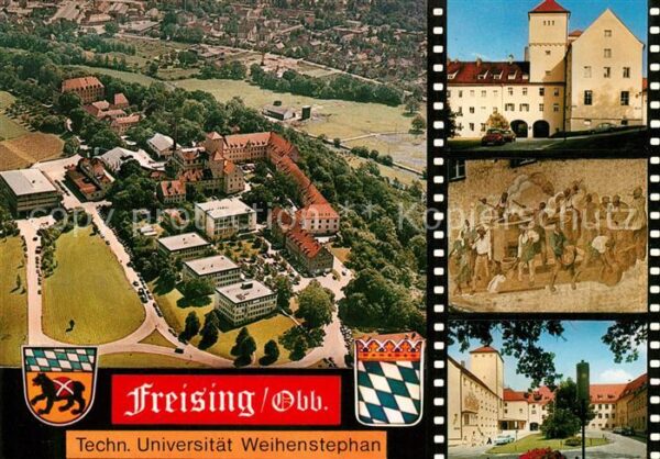 Weihenstephan Freising Technische Universitaet Fliegeraufnahme Wandgemaelde