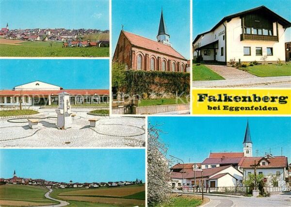 Falkenberg Niederbayern Panorama Kirche Rathaus Platz