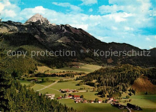 Geitau Panorama mit Wendelstein Mangfallgebirge