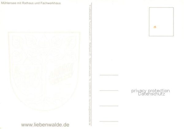 Liebenwalde Muehlensee Rathaus Fachwerkhaus – Bild 2