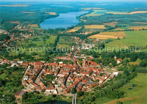 Lenzen Elbe Rudower See Fliegeraufnahme