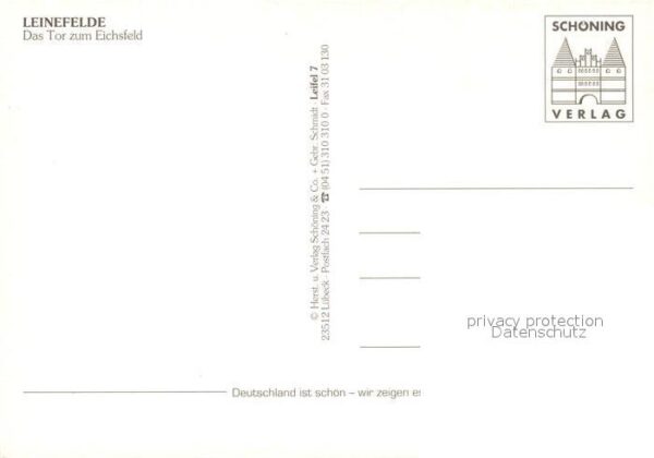 Leinefelde Teilansichten Innenstadt Kirche Fachwerkhaus – Bild 2