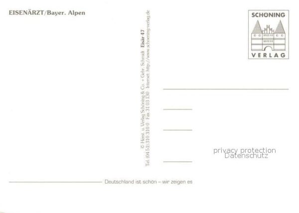 Eisenaerzt Panorama Luftkurort Bayerische Alpen Dorfstrasse Bergcafe Alm Wallfah – Bild 2