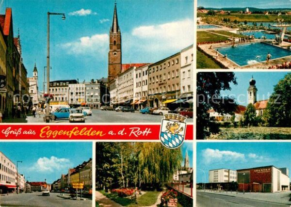 Eggenfelden Innenstadt Kirche Park Theater Freibad