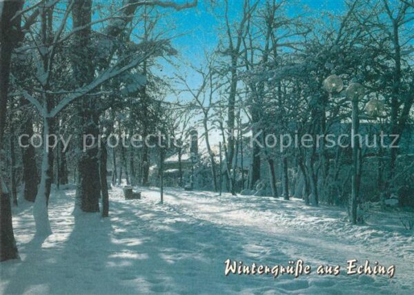 Eching Freising Hubergasse Winterlandschaft