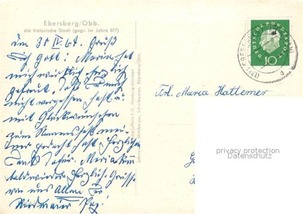 Ebersberg Oberbayern Historische Stadt Fliegeraufnahme – Bild 2