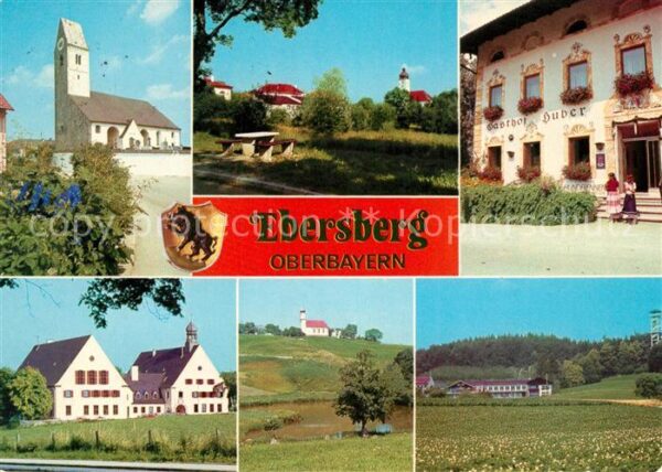 Ebersberg Oberbayern Teilansichten Kirche Gasthof Aussichtsturm