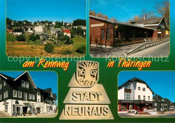 Neuhaus Rennweg Teilansicht Rennsteigbaude Sonneberger Strasse Schwarzburger Str