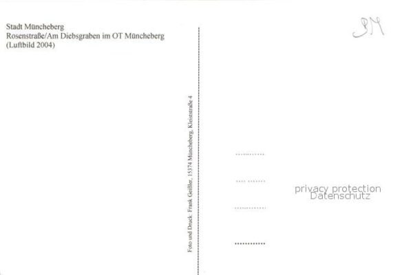 Muencheberg Rosenstrasse Am Diebsgraben Fliegeraufnahme – Bild 2