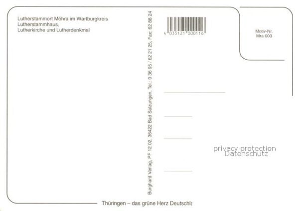 Moehra Lutherstammhaus Lutherkirche Lutherdenkmal Fachwerkhaus – Bild 2