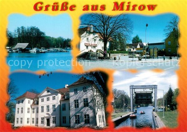 Mirow Mirower See Marktplatz Schloss Schleuse Tor zur Mueritz Mecklenburgische S