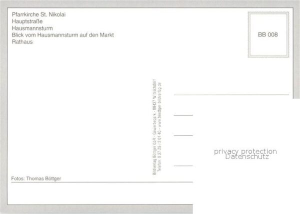 Luckau Niederlausitz Pfarrkirche St Nikolai Hauptstrasse Hausmannsturm Markt Rat – Bild 2