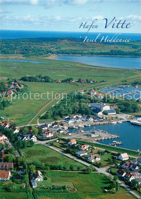 Vitte Hiddensee Hafen Fliegeraufnahme