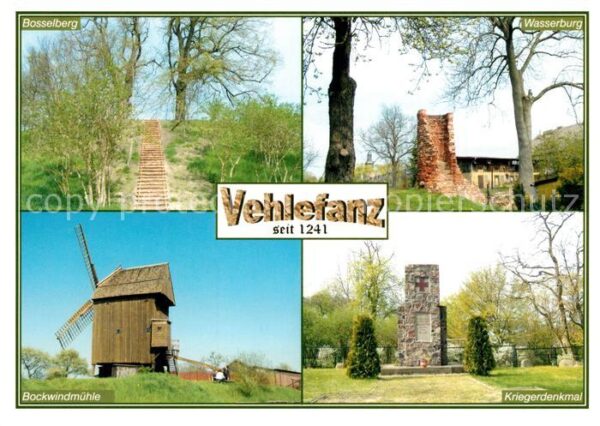 Vehlefanz Bosselberg Wasserburg Ruine Bockwindmuehle Kriegerdenkmal