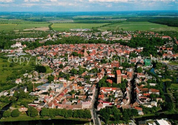 Parchim Historische Altstadt Fliegeraufnahme