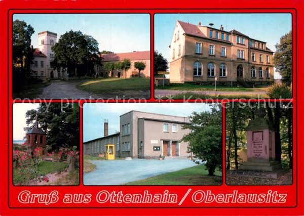 Ottenhain Gemeindeverwaltung Dorfschule Glockenhaus Gaststaette Kulturhaus Denkm