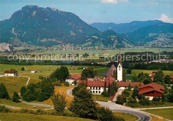 Seifriedsberg Sonthofen Panorama Blick zum Gruenten Allgaeuer Alpen