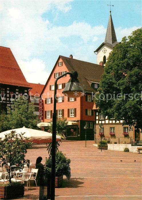 Villingen-Schwenningen Muslenzentrum Strassencafe Kirchturm