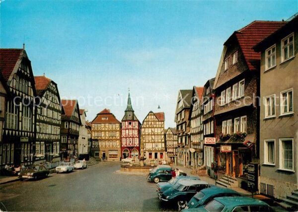 Fritzlar Marktplatz Altstadt Fachwerkhaeuser