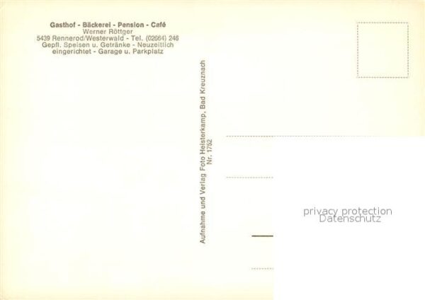 Rennerod Gesamtansicht Gasthof Pension – Bild 2