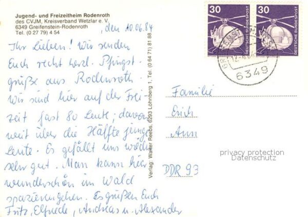 Rodenroth Jugend- und Freizeitheim des CVJM Zeltlager Landschaftspanorama – Bild 2