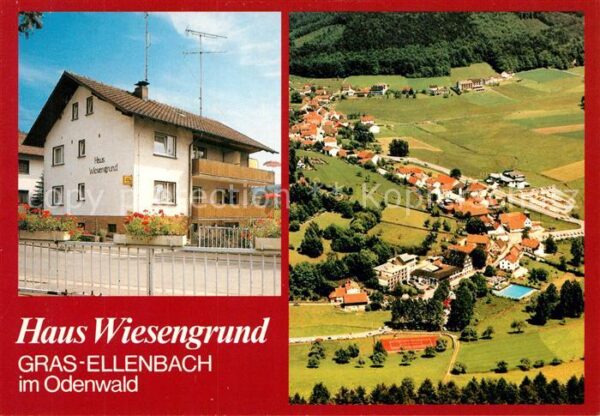 Grasellenbach Gaestehaus Pension Haus Wiesengrund Fliegeraufnahme