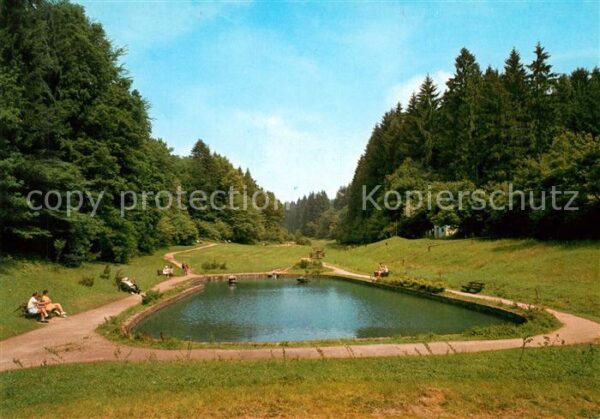 Grasellenbach Kuranlage im Gassbachtal Weiher