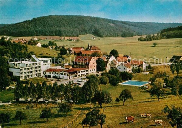 Grasellenbach Kurhotel Siegfriedbrunnen Landschaftspanorama