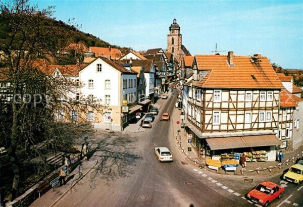 Homberg Efze Innenstadt Fachwerkhaus Kirche Tor zur Ferienlandschaft Knuell