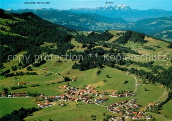 Steibis Schweizer Hochalpen Saentis Appenzeller Alpen Fliegeraufnahme