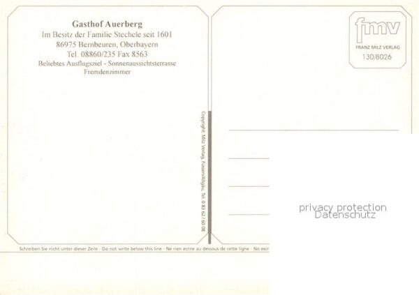 Bernbeuren Gasthof Auerberg Kirche Pferdekoppel – Bild 2