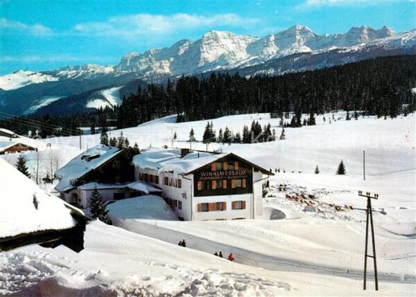 Winklmoos Winkelmoos Alpengasthof Augustiner Winklmoosalm Winterpanorama Loferer