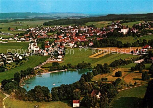 Groenenbach Bad Kneippkurort Badesee Fliegeraufnahme