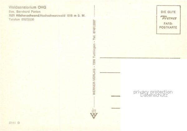 Hoechenschwand Waldsanatorium – Bild 2