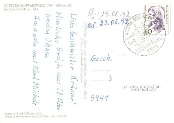 St Peter Schwarzwald mit Kandel Fliegeraufnahme – Bild 2
