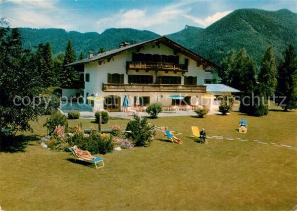 Rottach-Egern Hotel garni Sonnenhof Liegewiese am Tegernsee Alpen