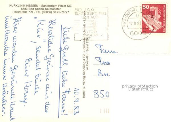 Bad Soden-Salmuenster Kurklinik Hessen Sanatorium Hallenbad – Bild 2