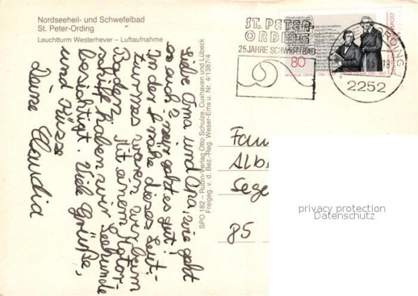 St Peter-Ording Leuchtturm Westerhever Fliegeraufnahme – Bild 2