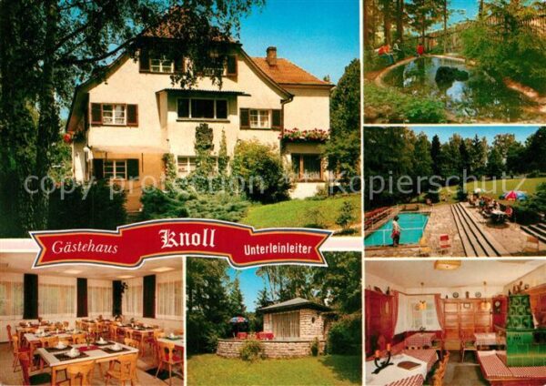 Unterleinleiter Gaestehaus Knoll Baungalow Swimming Pool Teich