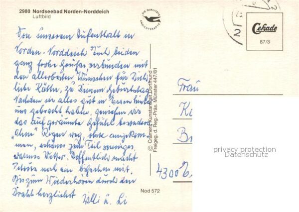 Norden Norddeich Ostfriesland Nordseebad Fliegeraufnahme – Bild 2