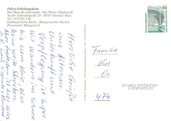 Altenau Harz Polizei Erholungsheim – Bild 2
